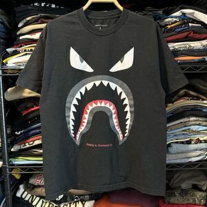 Supply &‎ Demand Shark Face Tshirt Men Large Streetwear Skater Grunge Faded Y2K